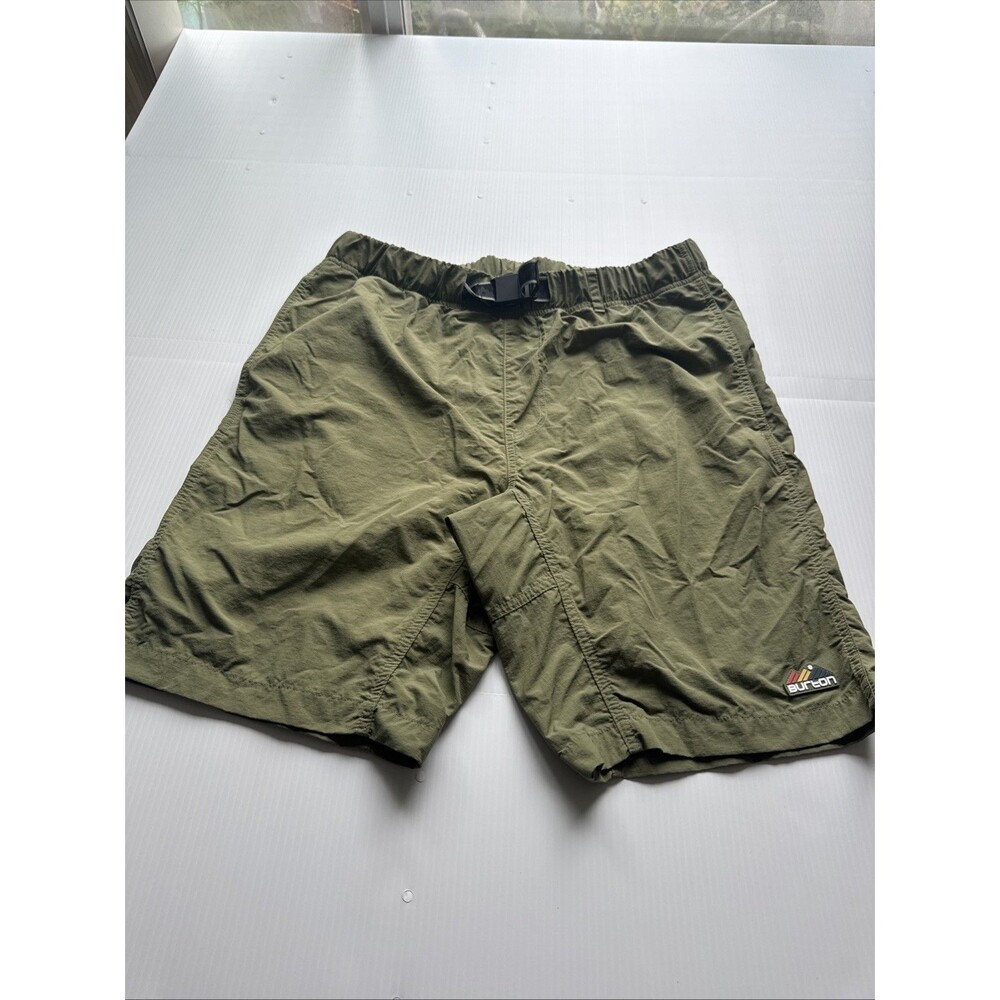 Burton Clingman Shorts Mens Medium Olive Green Outdoor Hiking Casual Ripstop